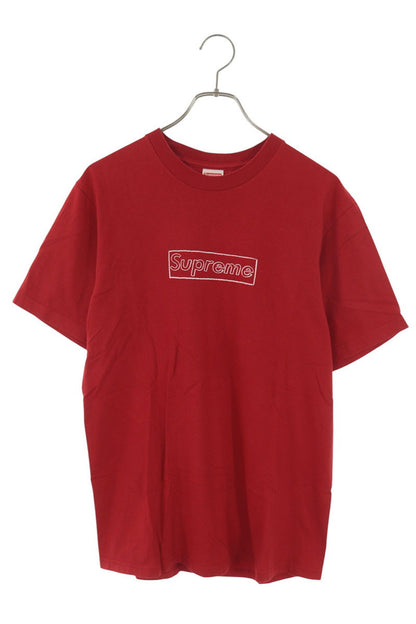 SUPREME KAWS Chalk Box Logo T-Shirt Red Size S