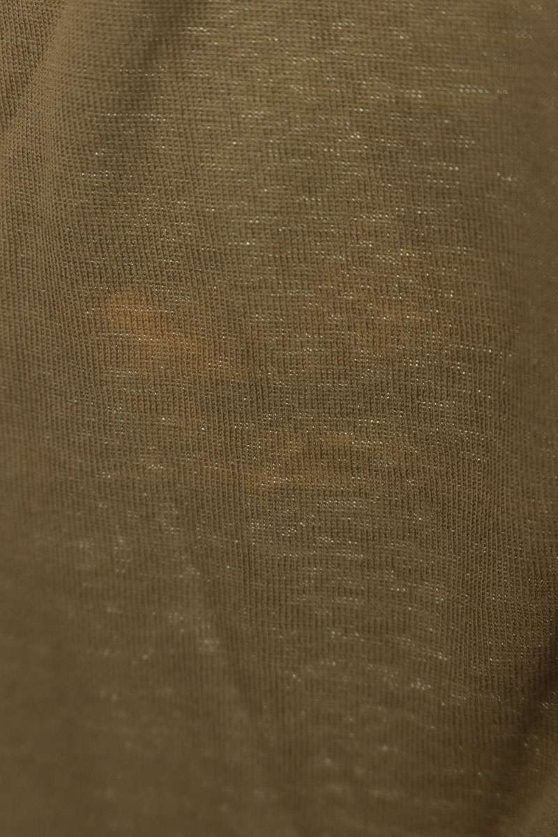 LOUISVUITTON Back Flocked Logo T-Shirt Khaki Size M