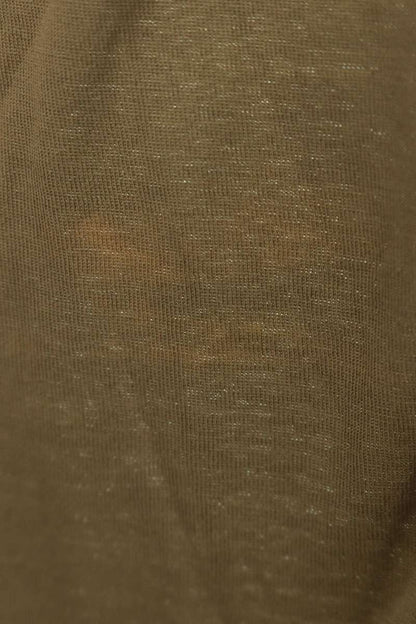 LOUISVUITTON Back Flocked Logo T-Shirt Khaki Size M