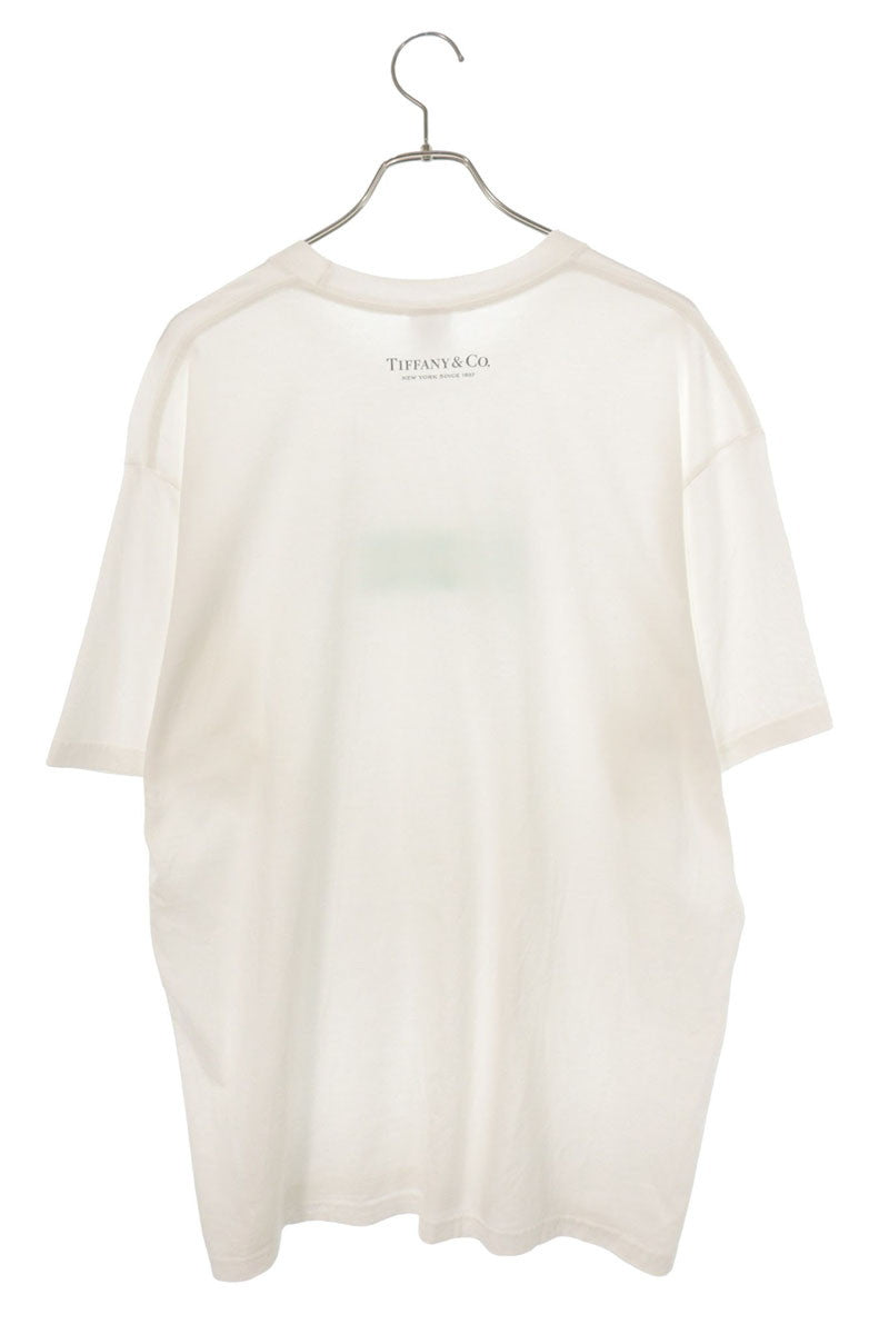 SUPREME x Tiffany Box Logo Tee White/Blue Size XL