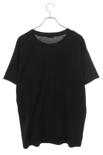 CELINE Rhinestone Logo T-Shirt Black Size L
