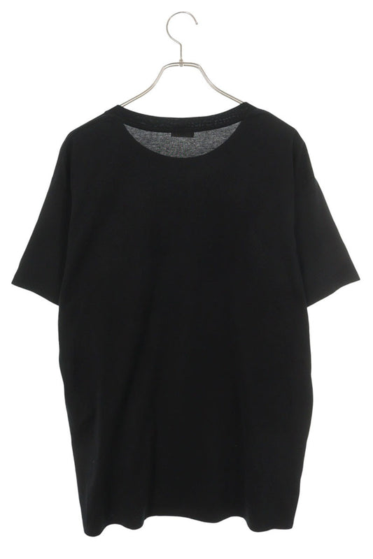 CELINE Rhinestone Logo T-Shirt Black Size L
