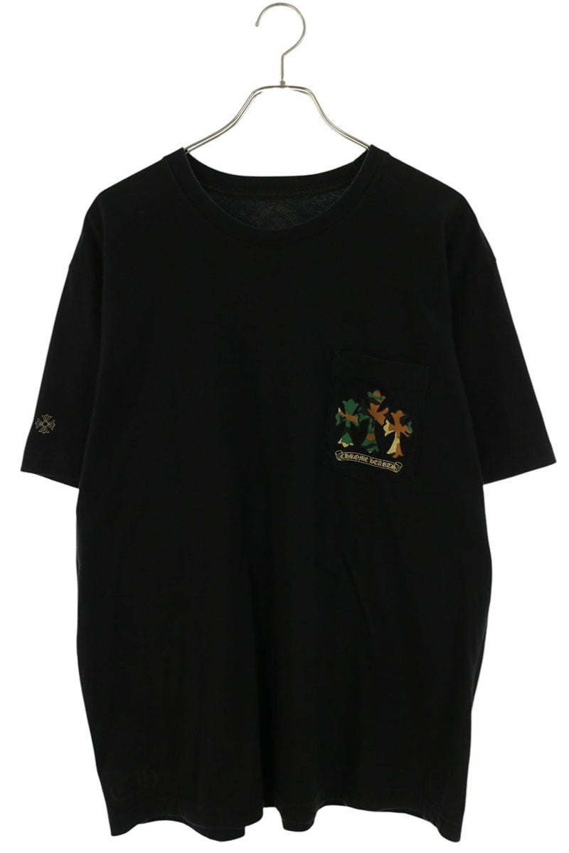 Chrome Hearts Back Camo Horseshoe Tee Black/Green Size XL