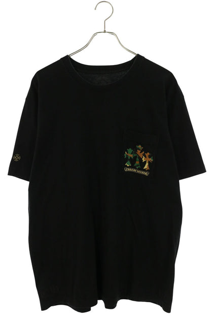 Chrome Hearts Back Camo Horseshoe Tee Black/Green Size XL