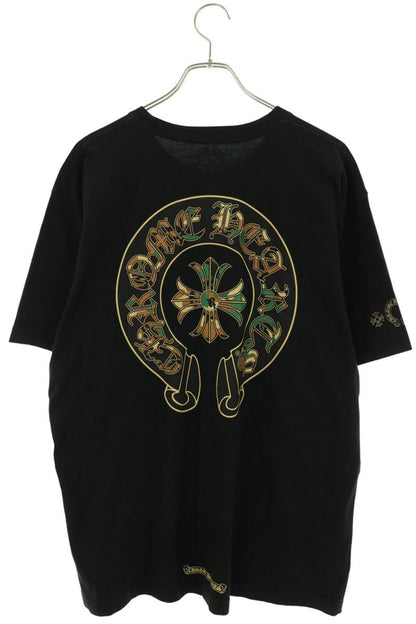 Chrome Hearts Back Camo Horseshoe Tee Black/Green Size XL