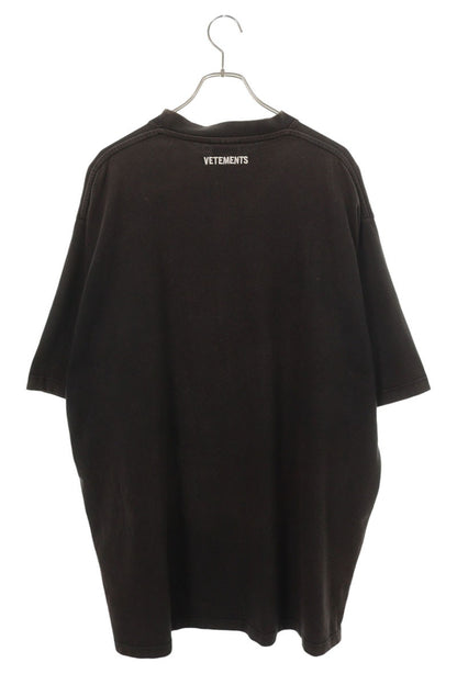VETEMENTS 16AW Black Artist Photo Print T-Shirt Size M