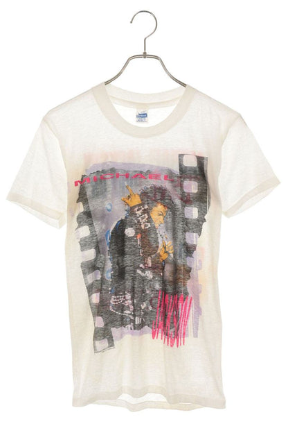 VINTAGE Michael Jackson Japan Tour T-Shirt White Size M