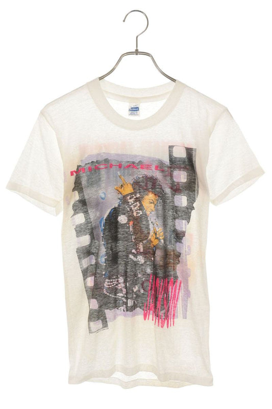 VINTAGE Michael Jackson Japan Tour T-Shirt White Size M