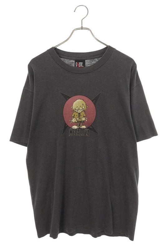 VINTAGE Metallica Character Print T-Shirt Black