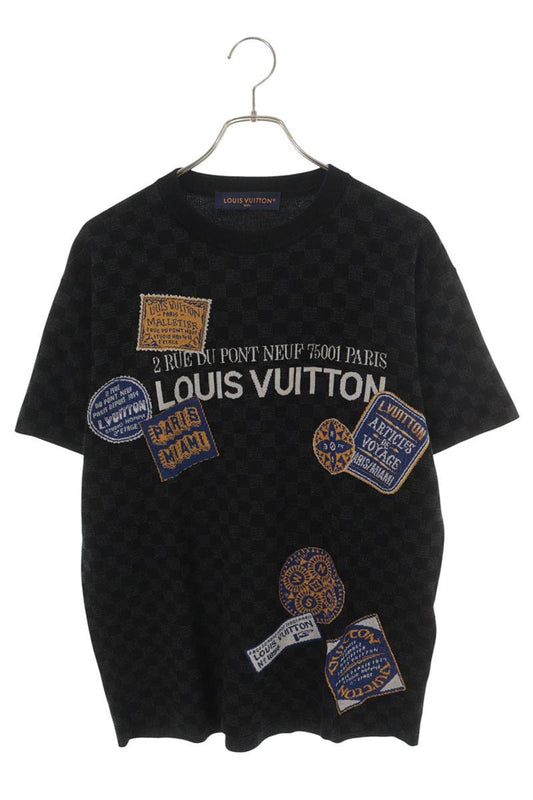LOUISVUITTON Damier All-Over Knit Tee Multi Size XS
