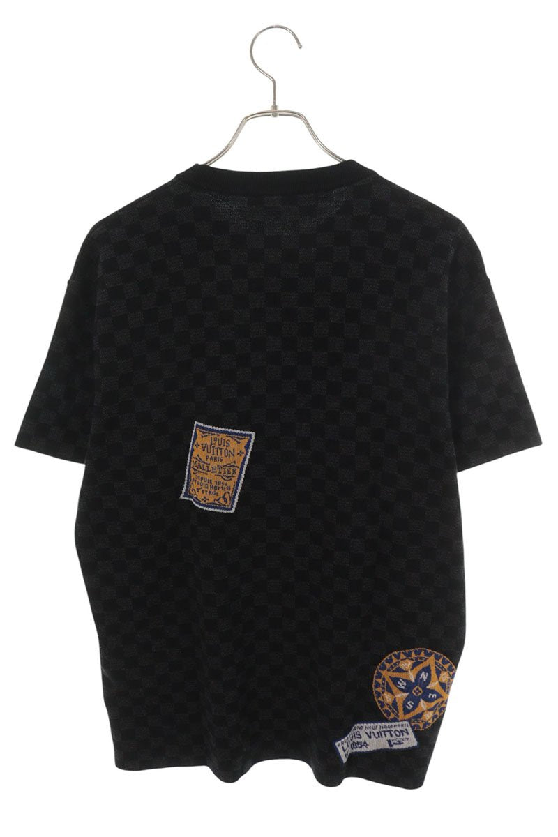 LOUISVUITTON Damier All-Over Knit Tee Multi Size XS