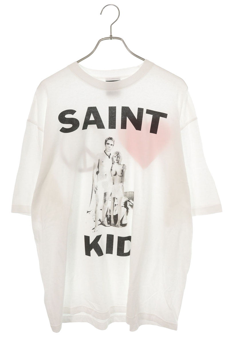 SAINT MICHAEL 23AW The Kid LAROI Print Tee White Size XL