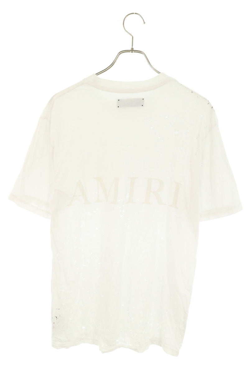 AMIRI Logo Print Shotgun T-Shirt White Size S