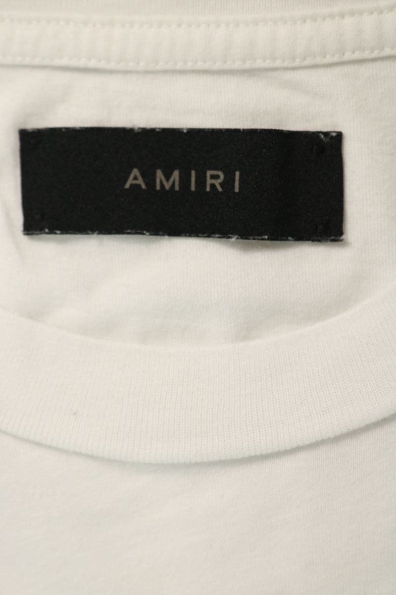 AMIRI Logo Print Shotgun T-Shirt White Size S