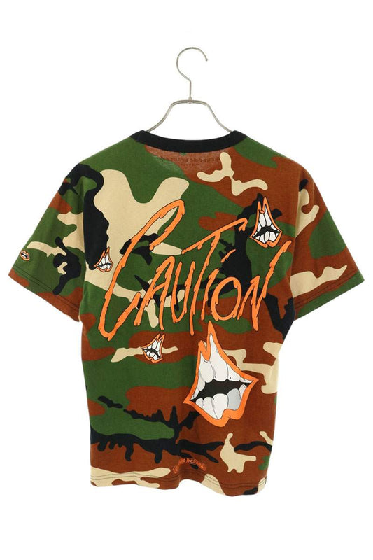 Chrome Hearts PPO CAUTION Matty Boy T-Shirt Green Size S