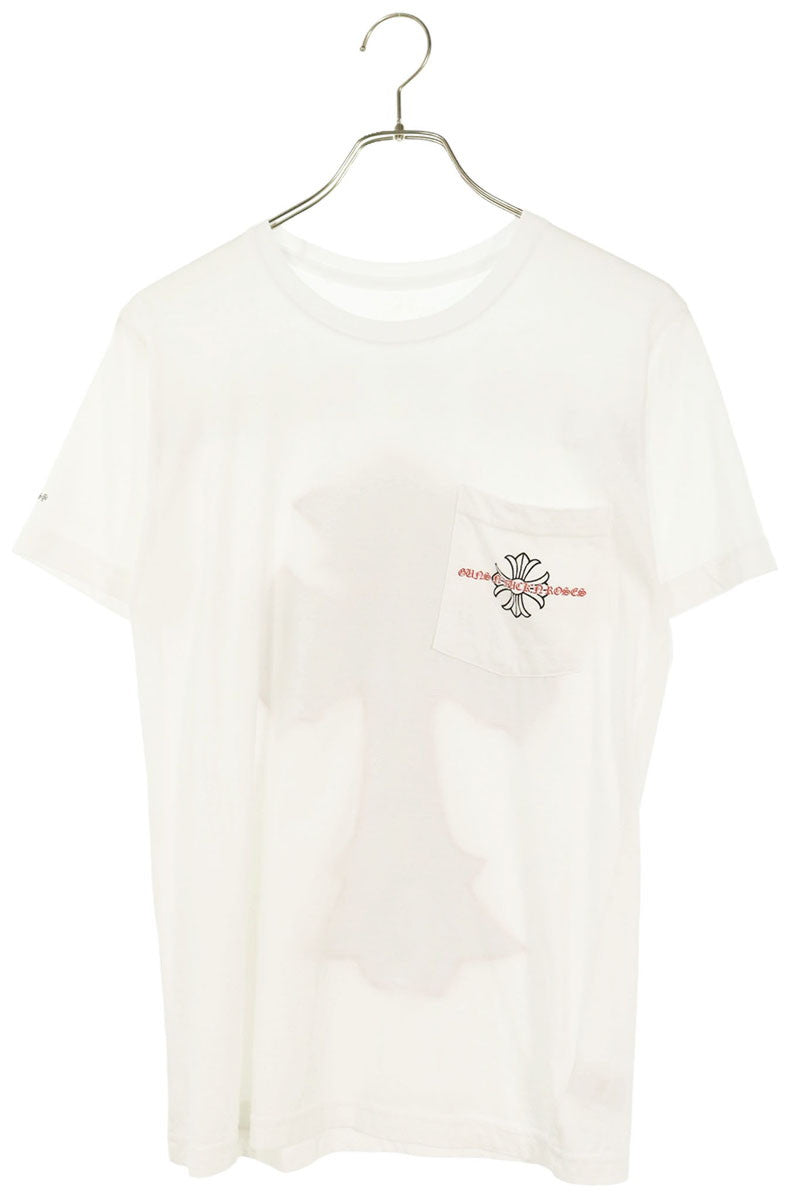 Chrome Hearts Guns N' Roses Skull Cross Tee White Size S