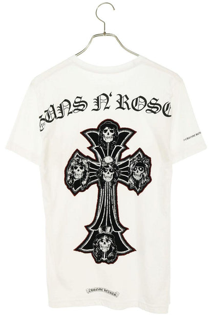 Chrome Hearts Guns N' Roses Skull Cross Tee White Size S