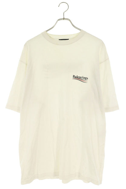 BALENCIAGA Campaign Logo Print T-Shirt White Size S