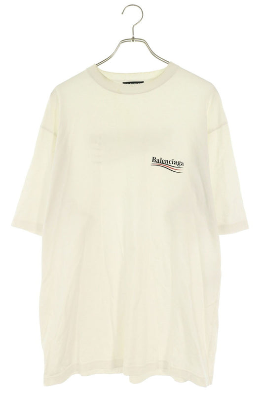 BALENCIAGA Campaign Logo Print T-Shirt White Size S