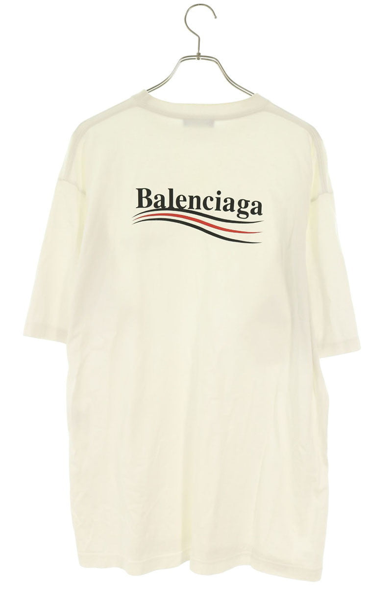 BALENCIAGA Campaign Logo Print T-Shirt White Size S