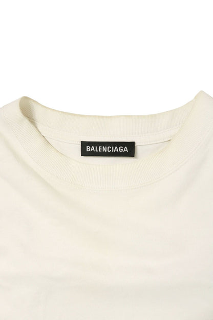 BALENCIAGA Campaign Logo Print T-Shirt White Size S