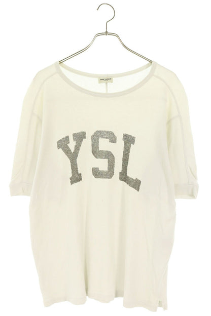 SAINT LAURENT PARIS YSL Vintage Logo T-Shirt White Size M