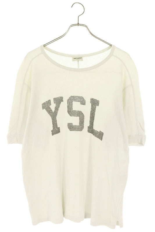 SAINT LAURENT PARIS YSL Vintage Logo T-Shirt White Size M