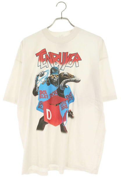 doublet 25SS Front Print T-Shirt White Size L