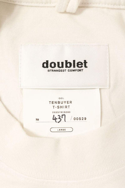 doublet 25SS Front Print T-Shirt White Size L