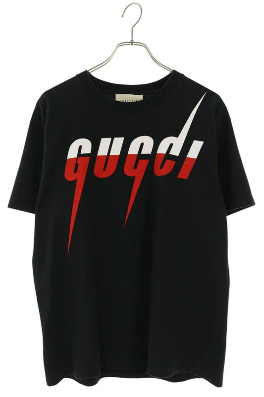 GUCCI Blade Logo T-Shirt Black Size XS