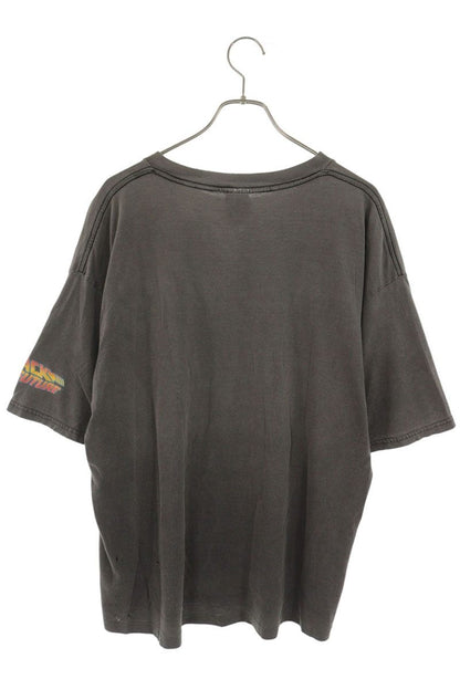 VINTAGE Back To The Future Movie Print T-Shirt Black Size L