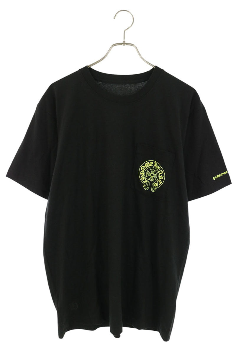 Chrome Hearts Horseshoe Tee Black Yellow T-Shirt Size L