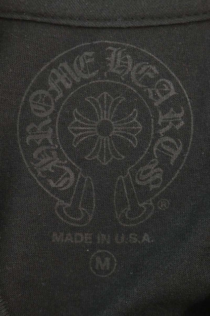 Chrome Hearts Back Horseshoe Print Black Yellow T-Shirt Size M