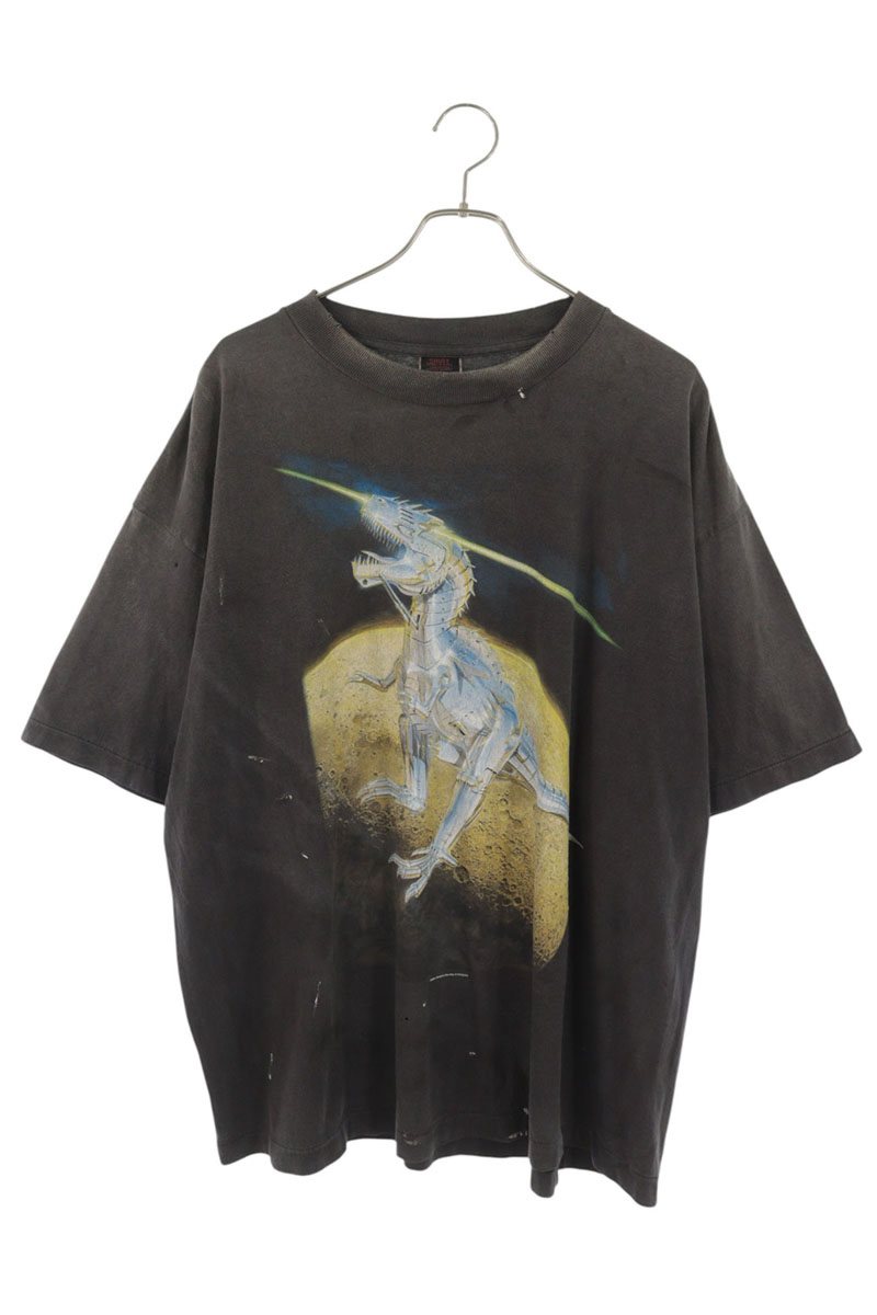 SAINT MICHAEL Rex Print Vintage T-Shirt Size XL