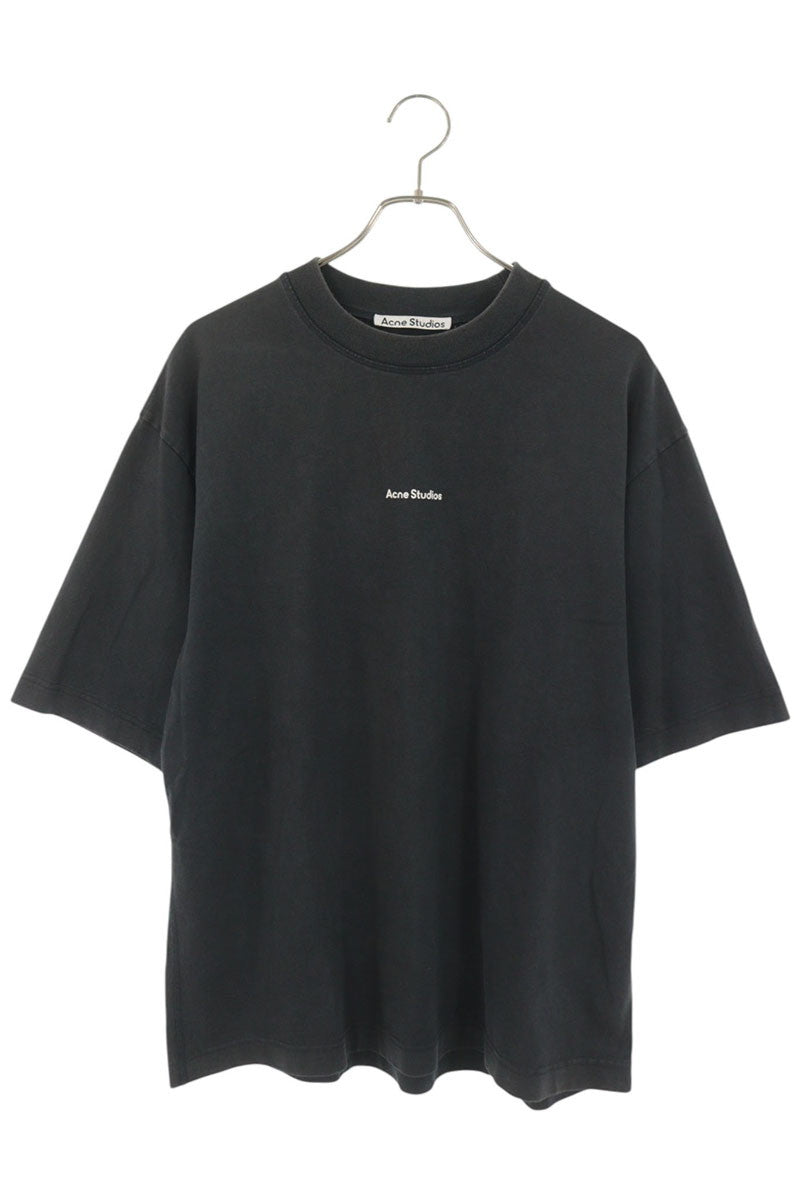 ACNE STUDIOS Logo Stamp Print T-Shirt Black Size S