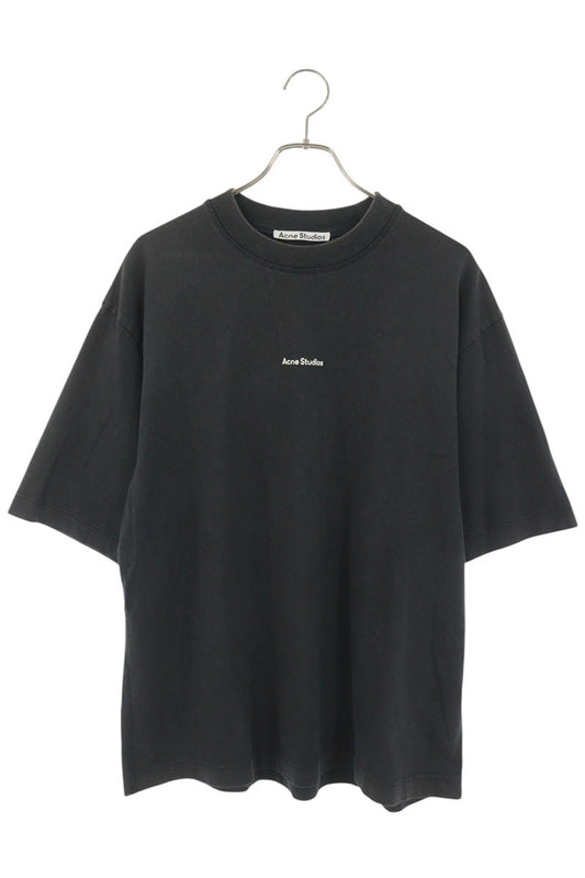 ACNE STUDIOS Logo Stamp Print T-Shirt Black Size S