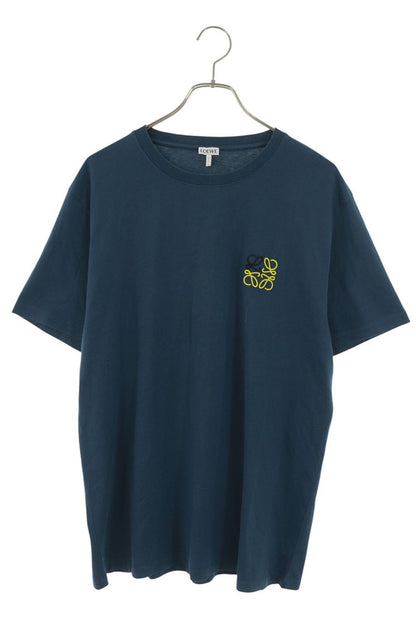 LOEWE Anagram Logo Embroidered T-Shirt Navy Size L