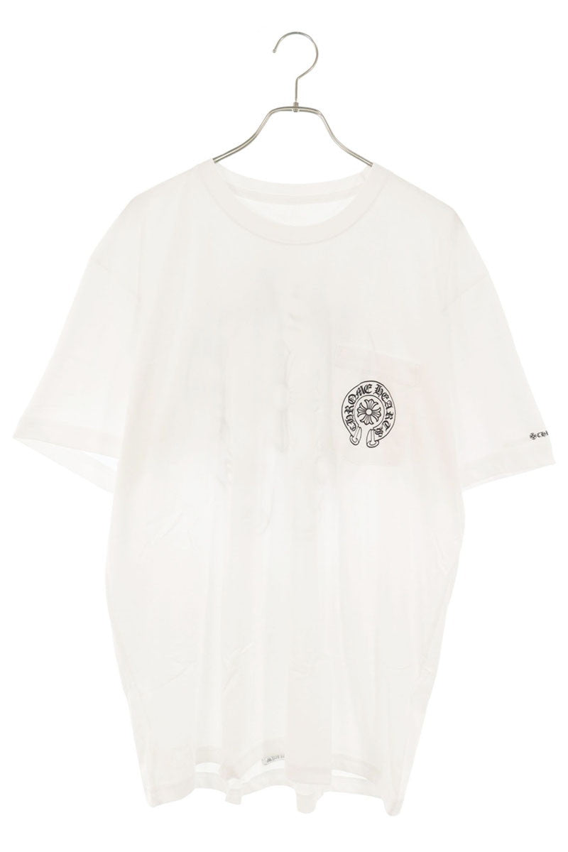 Chrome Hearts Back Horseshoe Print T-Shirt White Size XL