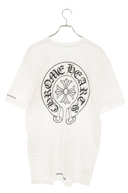 Chrome Hearts Back Horseshoe Print T-Shirt White Size XL