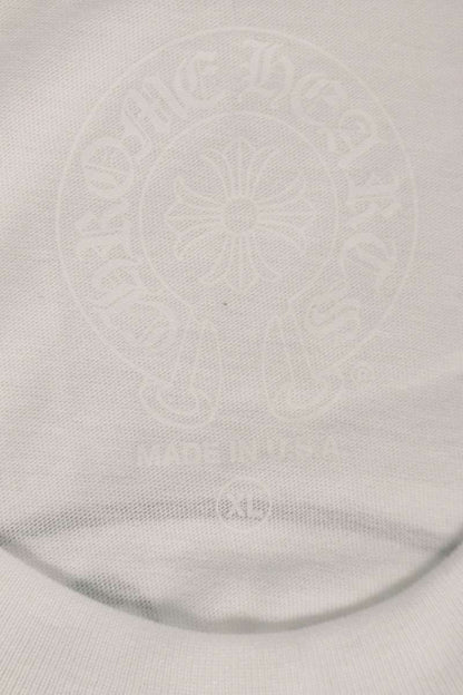 Chrome Hearts Back Horseshoe Print T-Shirt White Size XL