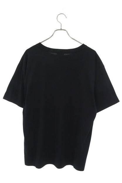 CELINE Loose Fit Logo Print T-Shirt Black Size M