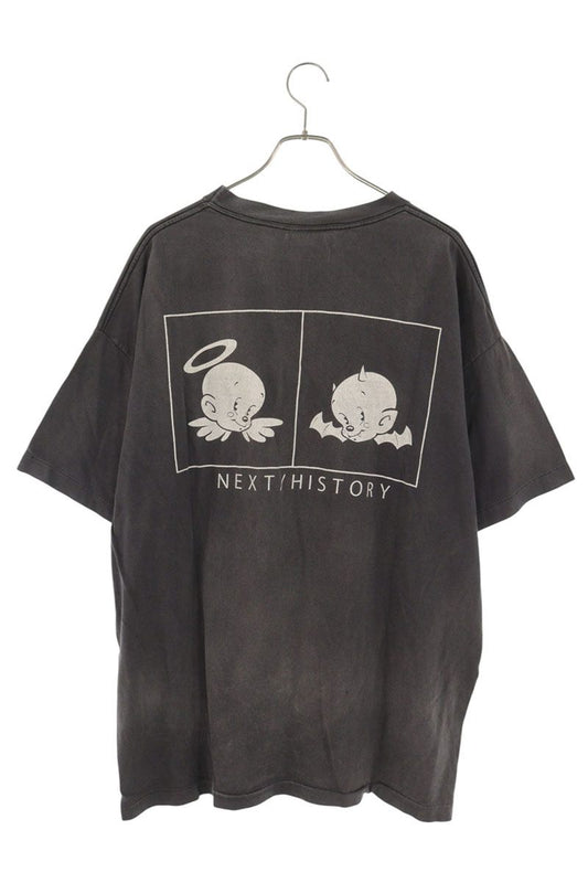 SAINT MICHAEL HOLY Print Vintage Tee Gray Size XXL