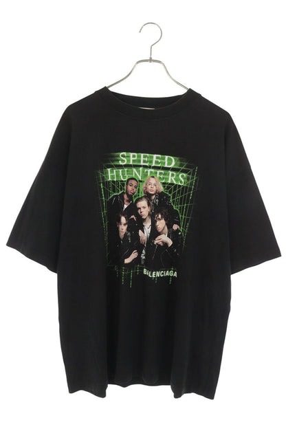BALENCIAGA Speedhunters Print T-Shirt Black Size M