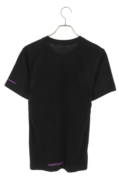 Chrome Hearts Neck Print T-Shirt Black/Purple Size S