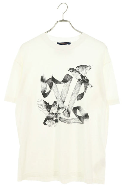 LOUISVUITTON LV Bird Print T-Shirt White Size M