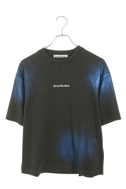 ACNE STUDIOS Glitter Stamp Logo T-Shirt Size XXS