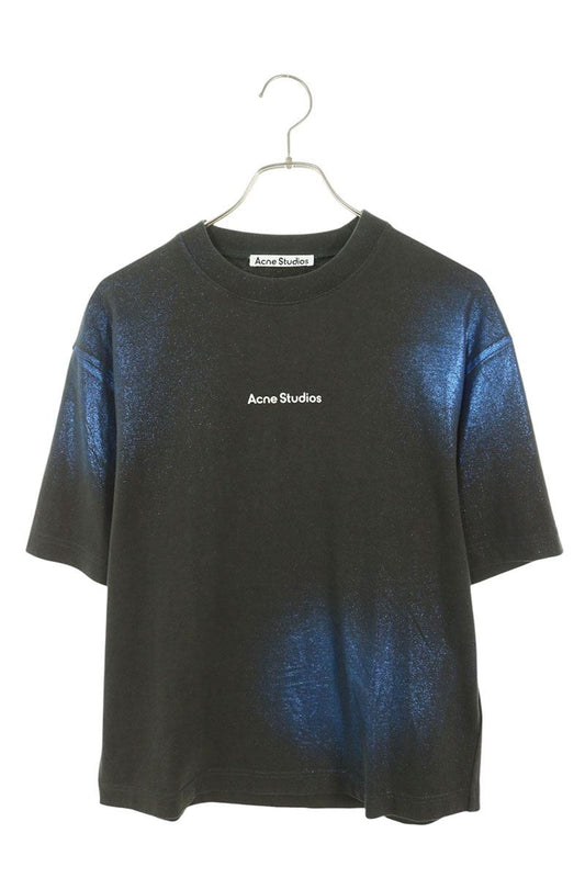 ACNE STUDIOS Glitter Stamp Logo T-Shirt Size XXS