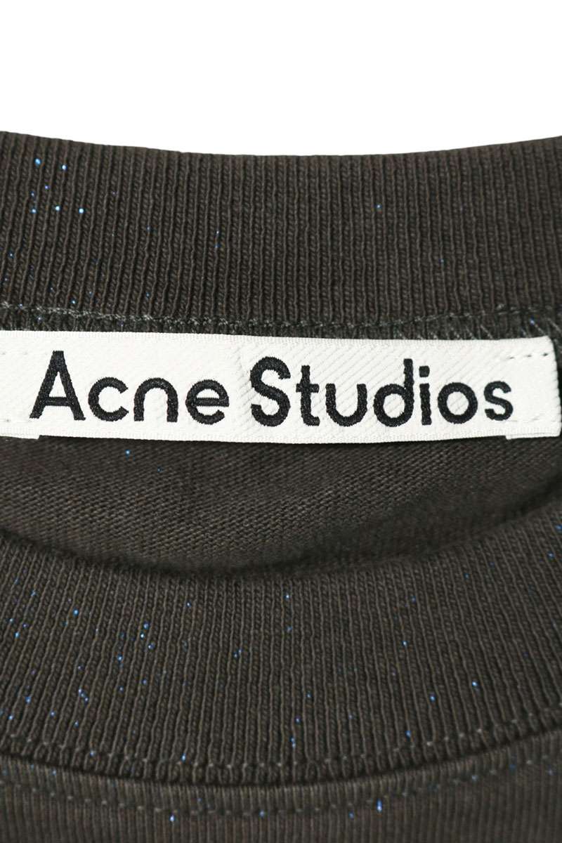 ACNE STUDIOS Glitter Stamp Logo T-Shirt Size XXS