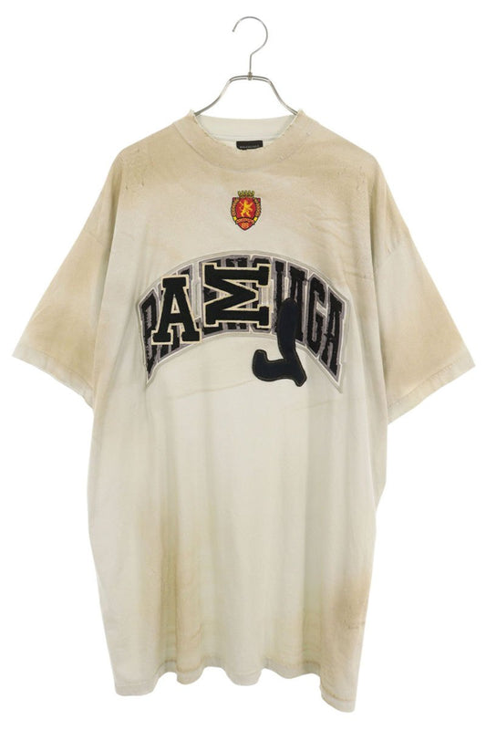 BALENCIAGA Distressed T-Shirt White Size 3