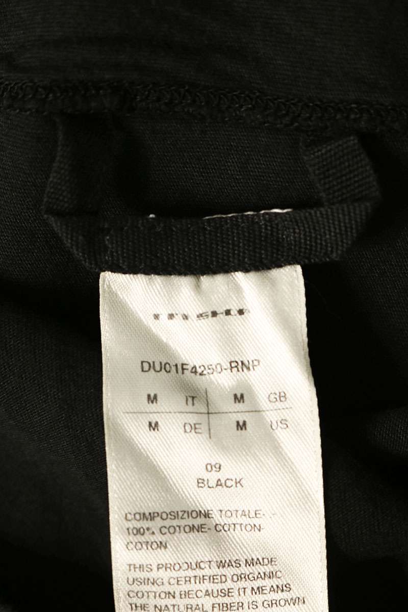 DRKSHDW 26SS RNP Level T Cotton T-Shirt Black Size M